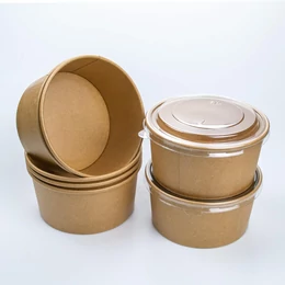 32oz Kraft Salad Bowls, Soup , Noodles , Food container _ case: 300