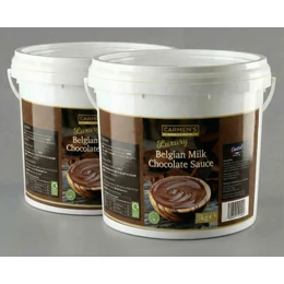10kg Carmen’s Luxury Belgian Milk Chocolate Topping Sauce 10kg for professional use
