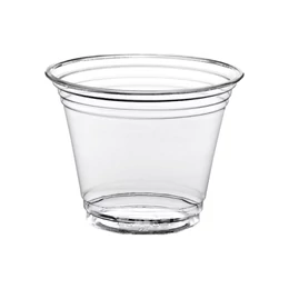 1000 PET PLASTIC COLD BEVERAGE CUP CLEAR 9OZ/266ML – 95MM