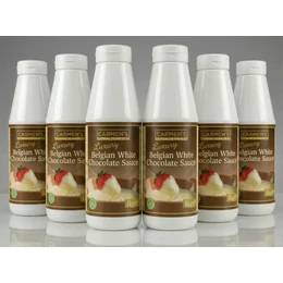 6kg Carmen’s Luxury Belgian White Chocolate Topping Sauce 6kg for professional use