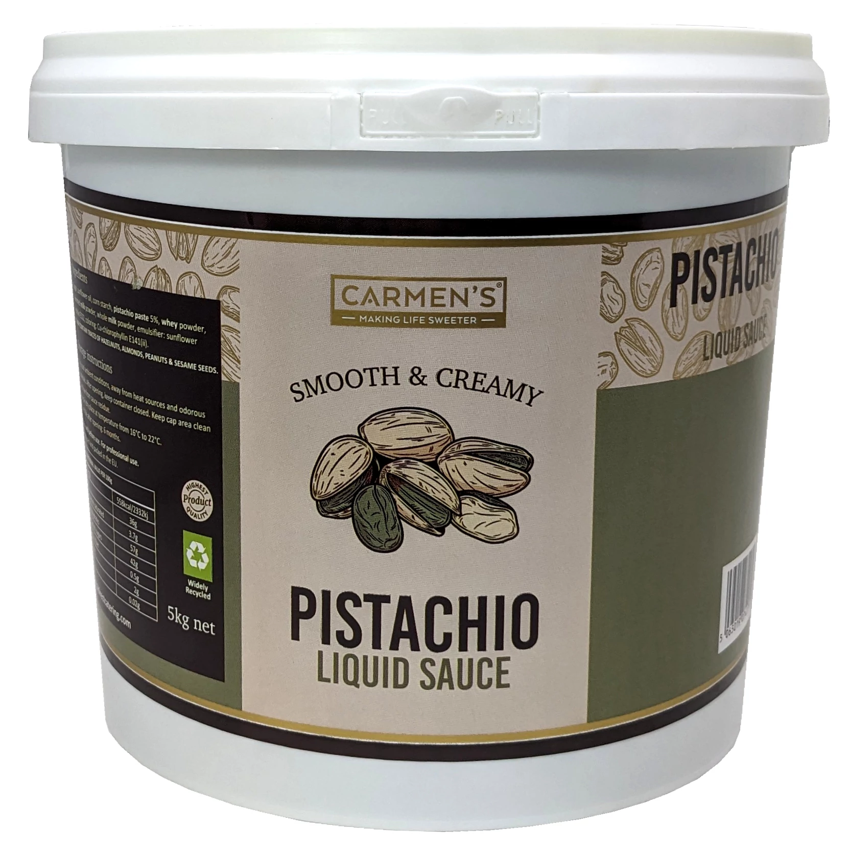 Carmen's _ Pistachio Liquid Sauce 5kg